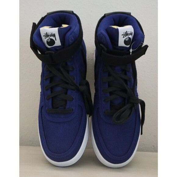 Stüssy x Nike DX5425-400 Men's Sz 8 Deep Royal Blue Vandal High Sneakers - Picture 2 of 11